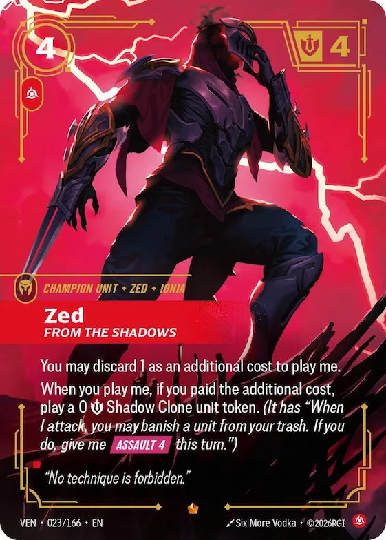 Zed, From the Shadows #23 – Vendetta
