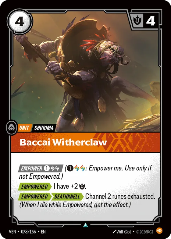 Baccai Witherclaw #78 – Vendetta