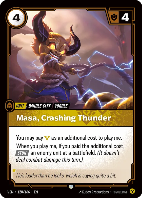 Masa, Crashing Thunder #120 – Vendetta