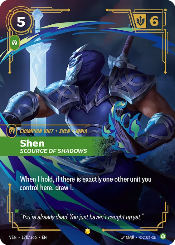 Shen, Scourge of Shadows #170 – Vendetta