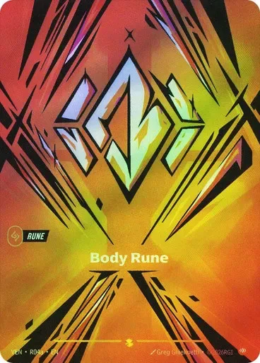 Body Rune (R04a) #r4a – Vendetta