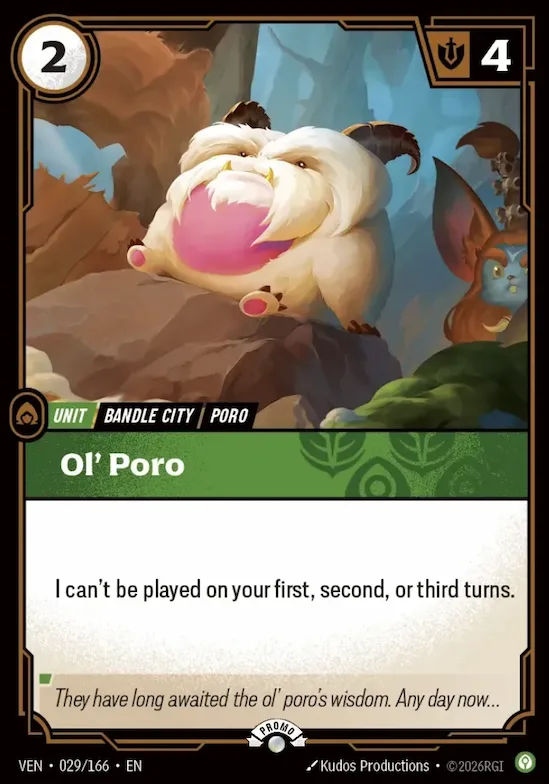Ol' Poro #29 – Riftbound Organized Play Promotional Cards