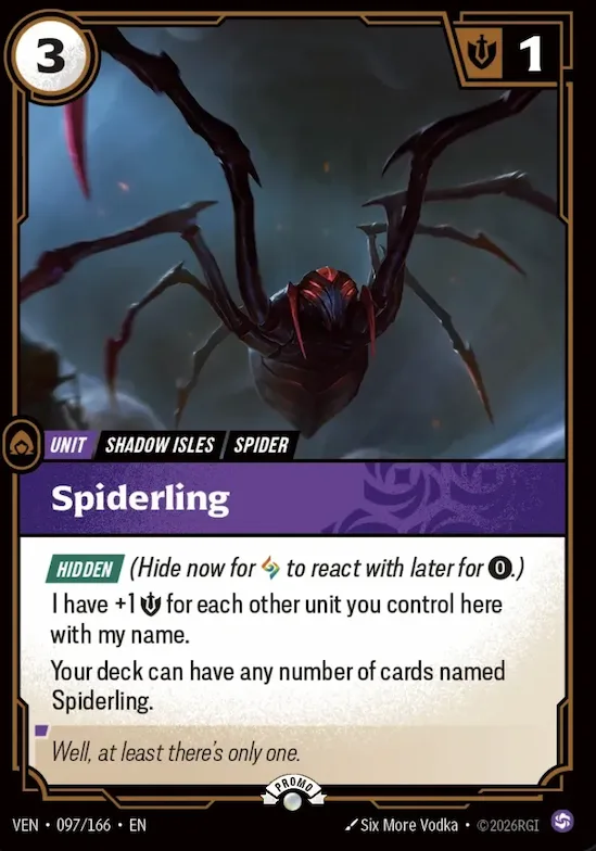 Spiderling #97 – Riftbound Organized Play Promotional Cards