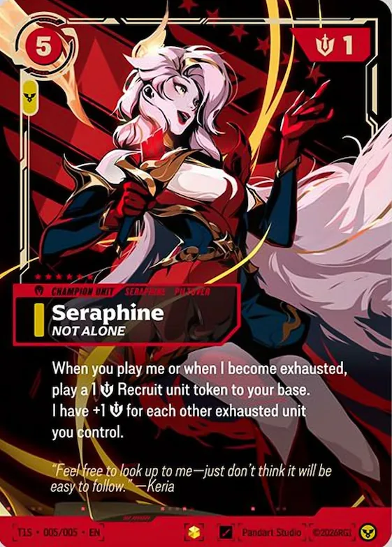 Seraphine, Not Alone #005 – Riftbound x T1 2025 Worlds Champion Collection