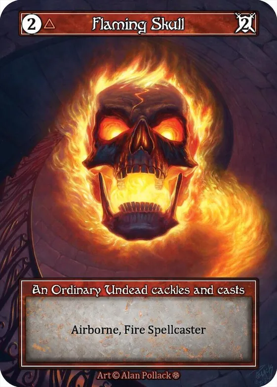 Flaming Skull (Foil) #p667223 – Gothic