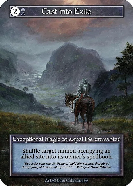 Cast into Exile (Foil) #p585189 – Arthurian Legends