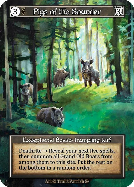 Pigs of the Sounder (Foil) #p585367 – Arthurian Legends