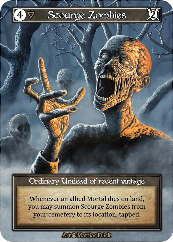 Scourge Zombies (Foil) #p522744 – Beta