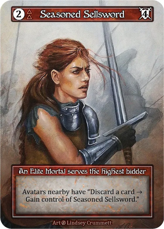Seasoned Sellsword (Foil) #p522810 – Beta
