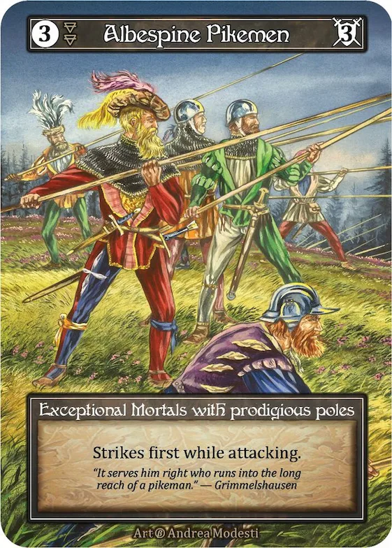 Albespine Pikemen (Foil) #p522819 – Beta