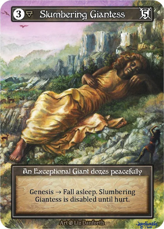Slumbering Giantess (Foil) #p523089 – Beta
