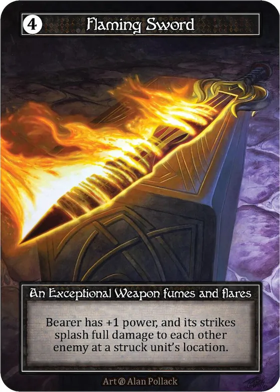Flaming Sword (Foil) #p523236 – Beta