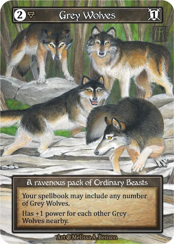Grey Wolves (Foil) #p523435 – Beta