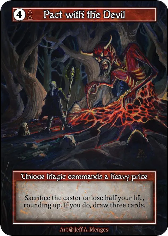 Pact with the Devil (Foil) #p523544 – Beta