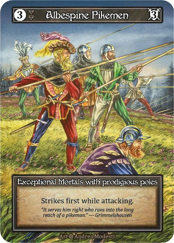 Albespine Pikemen (Foil) #p521522 – Alpha