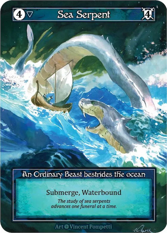 Sea Serpent (Foil) #p522187 – Alpha