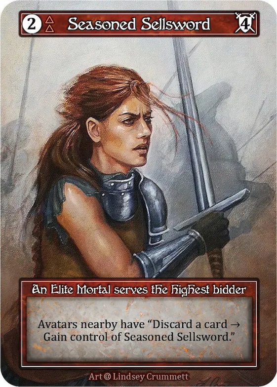 Seasoned Sellsword (Foil) #p522188 – Alpha