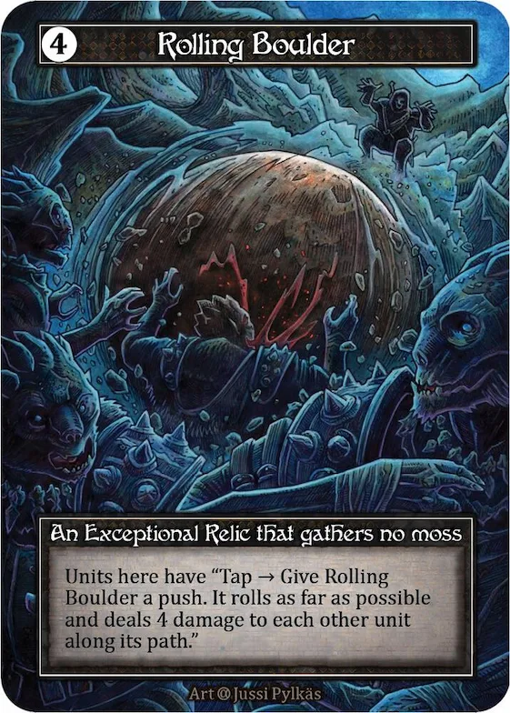 Rolling Boulder (Foil) #p522281 – Alpha