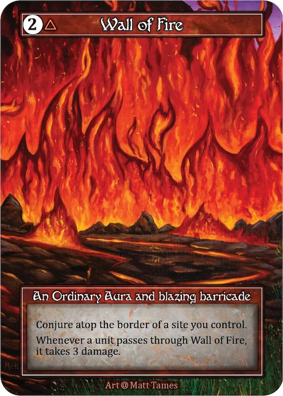 Wall of Fire (Foil) #p522449 – Alpha